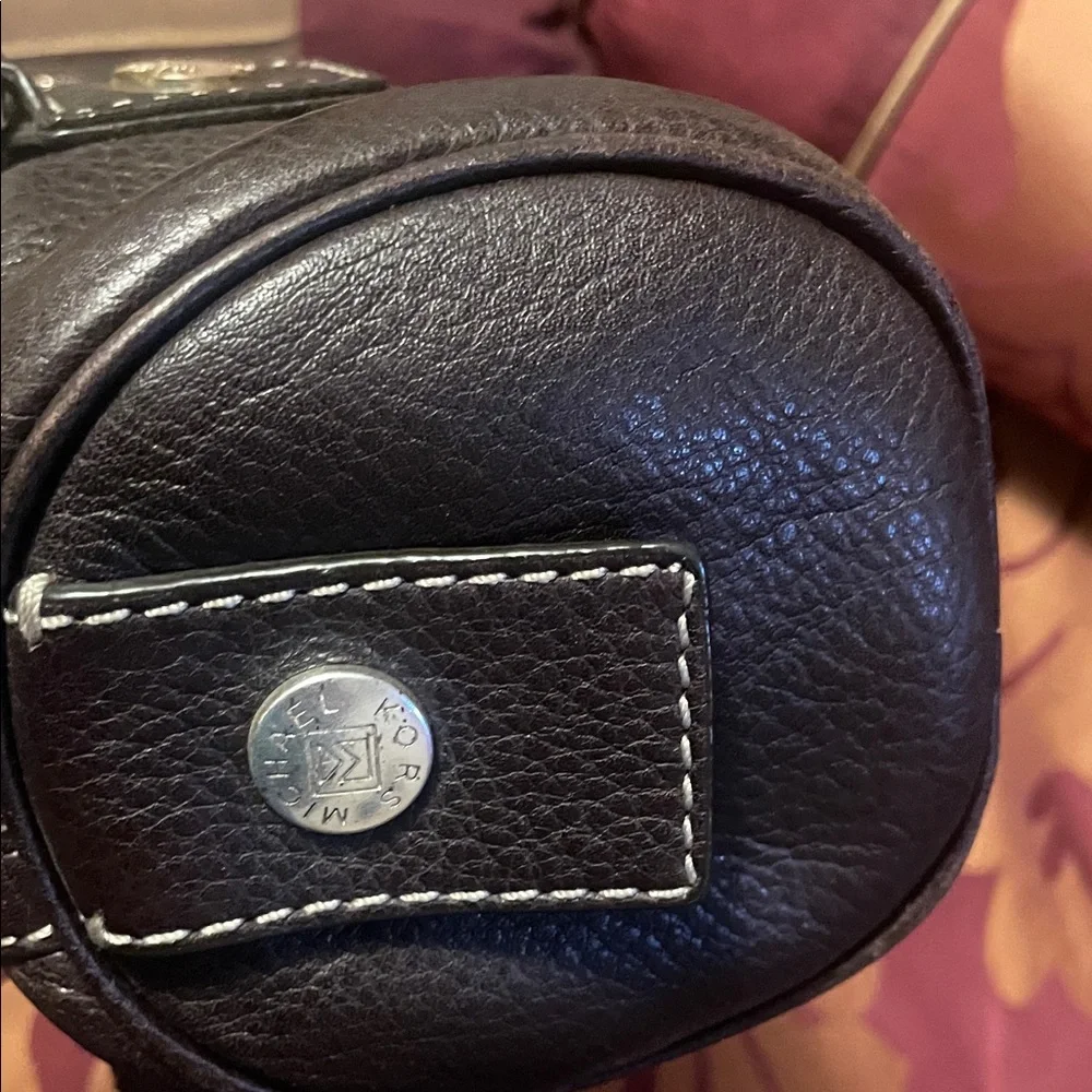 Classic Brown Leather Satchel Handbag